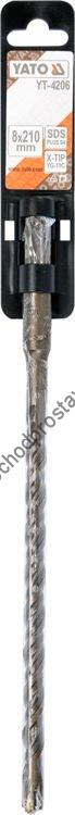 Vrták YATO do železobetonu SDS+ 8x210mm kvalitní YT-4206 X-TIP
