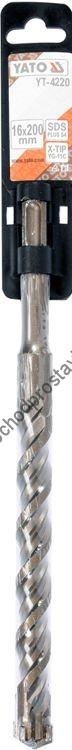 Vrták YATO do železobetonu SDS+ 16x200mm kvalitní YT-4220 X-TIP