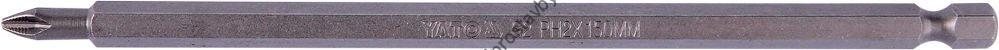 Bit, nástavec YATO,šestihran HEX 1/4" prodloužený 150mm, křížový PH2, YT-0486