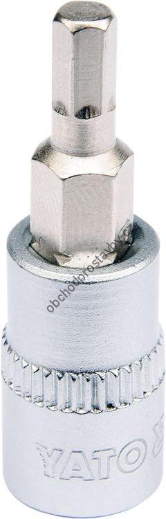 Nástavec, ořech 1/4" YATO s bitem imbus HEX 4mm YT-04371