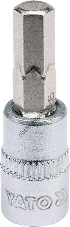 Nástavec, ořech 1/4" YATO s bitem imbus HEX 6mm YT-04373