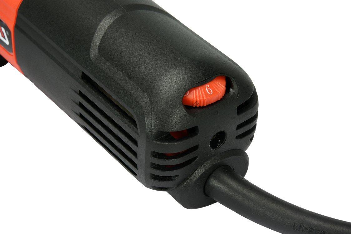 Výkonná úhlová bruska 125mm YATO, flexa 1100 W s plynulou regulací otáček 3000-12000 ot/min, softstart, tempomat YT-82101