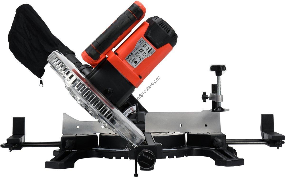Profesionální pokosová pila YATO 1800W, kotouč 255 mm, laserové ukazovátko YT-82173