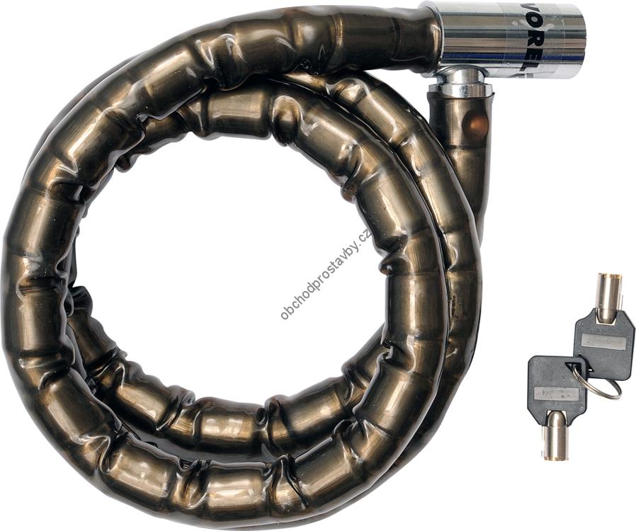 Zámek na motorku VOREL pancéřovaný 150 cm dlouhý, TO-77861