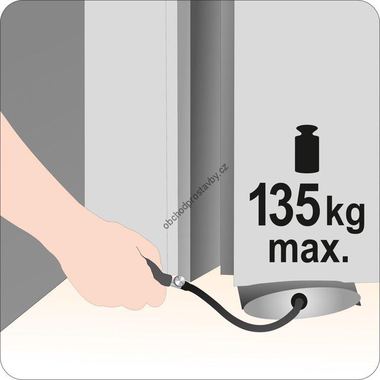 Montážní vzduchový měch, poduška YATO, polštářek, zdvih 135 kg YT-67380