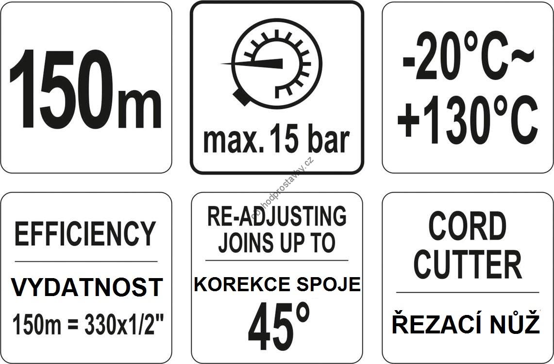 Těsnící nit na závity YATO, 150m polyamidová YT-29222
