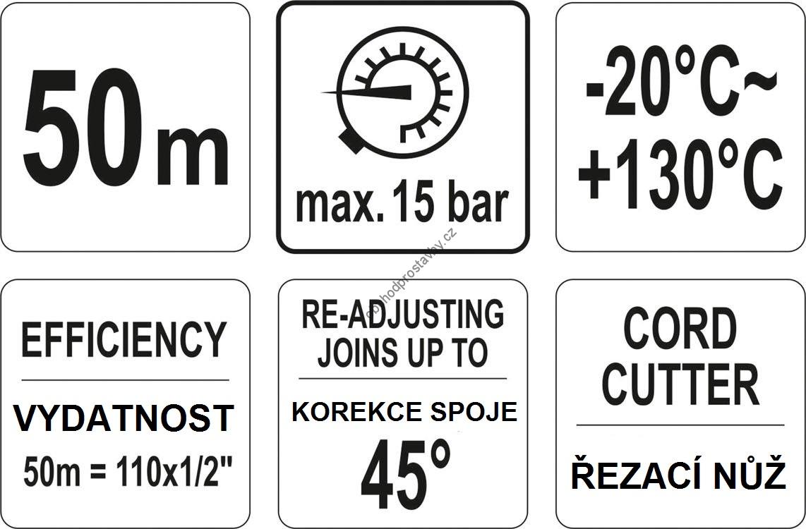 Těsnící nit na závity YATO, 50m polyamidová YT-29220