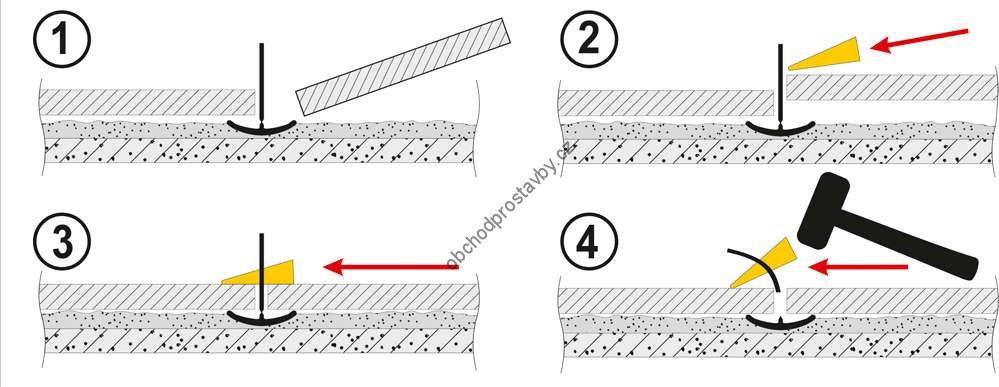 Nivelační systém VOREL na obklady a dlažbu, 400ks spon TO-04693