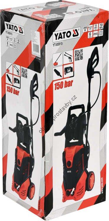 Výkonná tlaková myčka, vapka YATO, 2000W, tlak 150bar, s příslušenstvím YT-85915