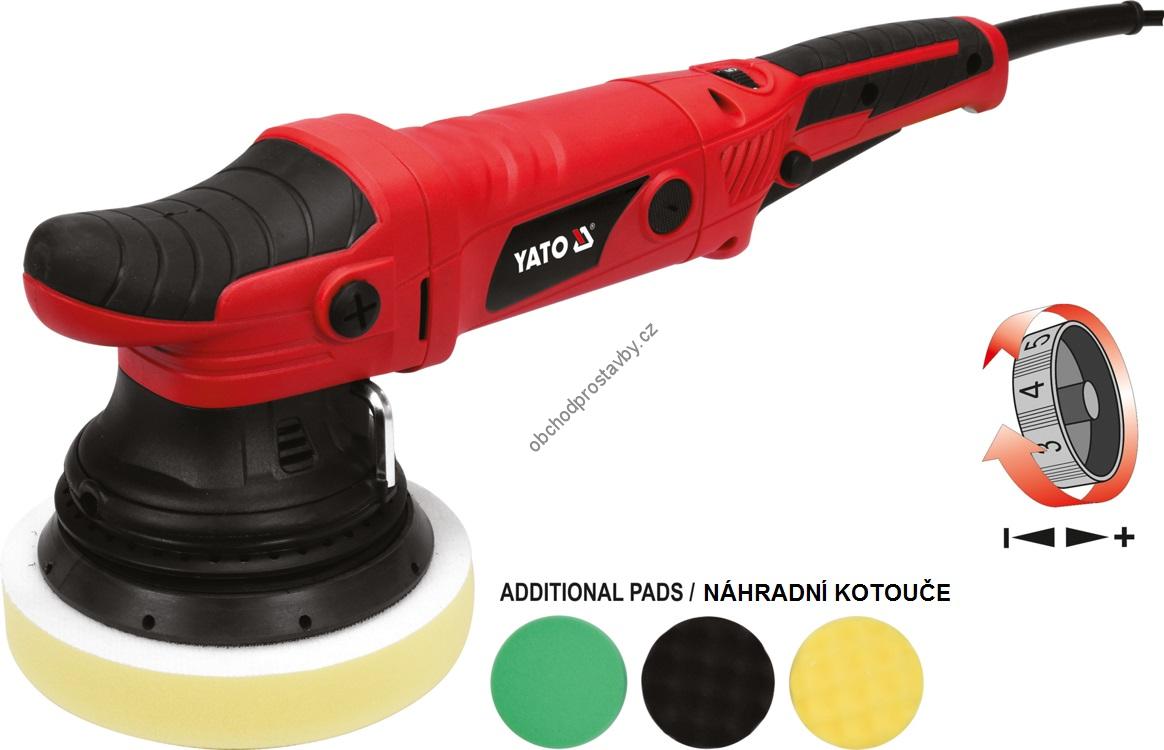 Excentrická leštička karoserií YATO 230V YT-82200 720W, 150mm, 5m kabel