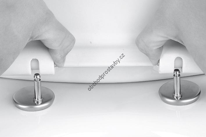 WC deska samosklápěcí,volně padající FALA bílá duroplast TO-75470