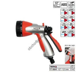 Pistole multifunkční zavlažovací YATO regulovatelná 1/2" YT-99841