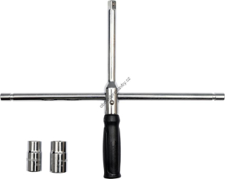 Skládaný, skládací CrV klíč na kola YATO 17, 19, 21, 23 mm 1/2" YT-08035 v praktickém obalu